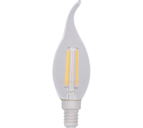 Филаментная лампа REXANT Свеча на ветру CN37 9.5 Вт 4000K E14 604-110