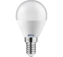 Светодиодная лампочка GTV LED B45B, SMD 2835,3000K, E14, 6W, 175-240V, 160, 470 lm, 52 mA LD-SMGB45B-60