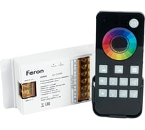 Контроллер RGB FERON с пультом, таймером и визуализатором звука, 12-24-48V, LD483 52098