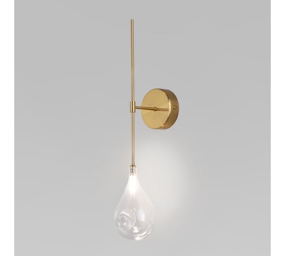 Бра Eurosvet со стеклянным плафоном 201002 Birne латунь a071498 1