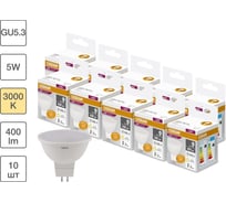 Набор ламп светодиодных Osram 10 шт LED Value MR16, 400лм, 5Вт (замена 35Вт), 3000К, GU5.3 4058075582347