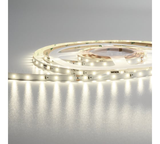 Светодиодная лента Wolta  SMD2835 6Вт 4000К 24В IP20 60led/m WLS2835-6W/4000/24H60-01
