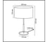 Настольная лампа Lumion E27 1*60W IRISA 8358/1T 4