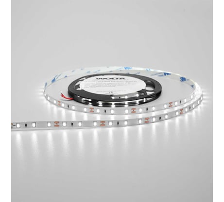 Светодиодная лента Wolta SMD2835 6Вт, 4000К Дневной белый свет ,12В, защита IP20, ширина 8 мм, длина 5 метров WLS2835-6W/4000/12H60-01