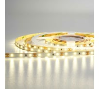 Светодиодная лента Wolta Decor от напряжения 12В, мощность 6Вт/м, Теплый белый свет 3000К, IP20, 60led/m, световой поток WLS2835-6W/3000/12H60-01