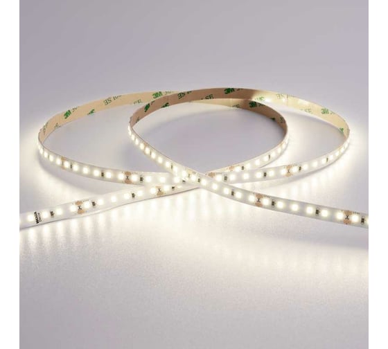 Светодиодная лента Wolta Decor для улицы и дома SMD2835 12Вт 4000К Дневной белый свет 24В IP65 120led/m 8 мм, 5 м WLS2835-12W/4000/24S120-01