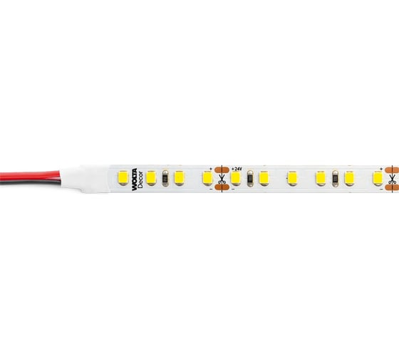 Светодиодная лента Wolta Decor SMD2835 12Вт 4000К 24В IP20 120led/m WLS2835-12W/4000/24H120-01