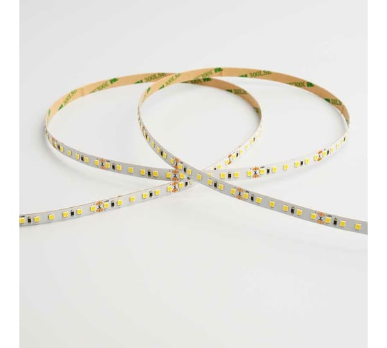 Светодиодная лента Wolta Decor SMD2835 12Вт 3000К 24В Теплый белый свет IP20 120led/m 8 мм, 5 м WLS2835-12W/3000/24H120-01