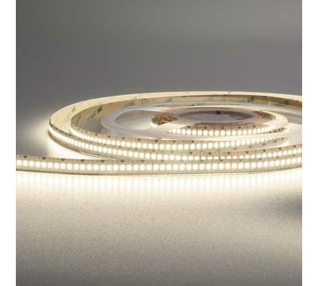 Светодиодная лента Wolta от напряжения 12В, SMD2835 24Вт, 4000К Дневной белый свет, защита IP20, 240 светодиодов на метр, ширина 10 мм, длина 5 метров, артикул WLS2835-24W/4000/12H240-01
