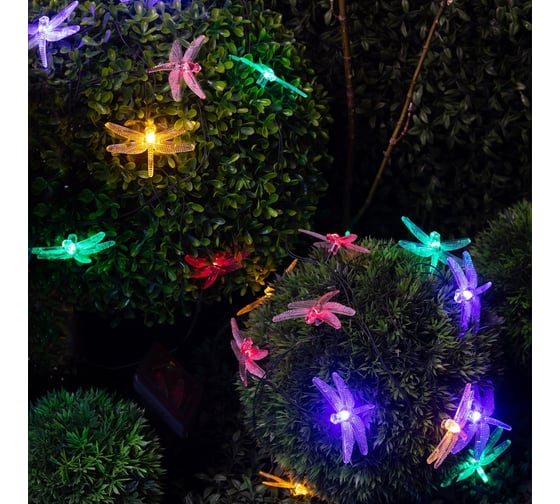 Садовая гирлянда ЭРА Стрекоза на солнечной батарее ERASF22-16 20 LED, 5.8 м Б0053365