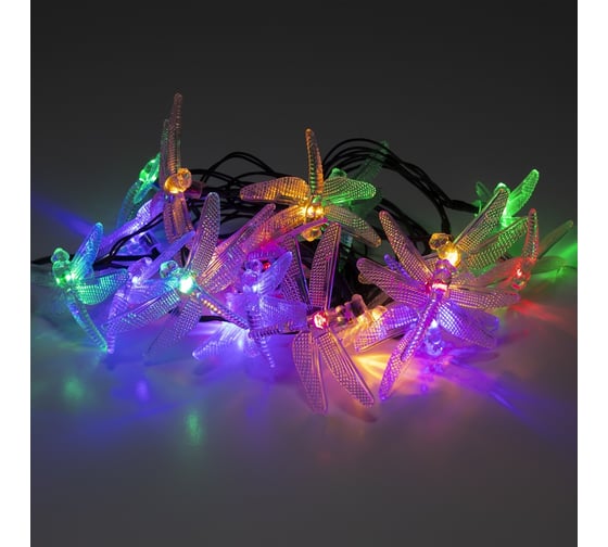 Садовая гирлянда ЭРА Стрекоза на солнечной батарее ERASF22-16 20 LED, 5.8 м Б0053365