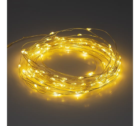 Садовая гирлянда ЭРА Нить на солнечной батарее ERASF22-18 теплый свет, 200 microLED, 21.9 м Б0053369