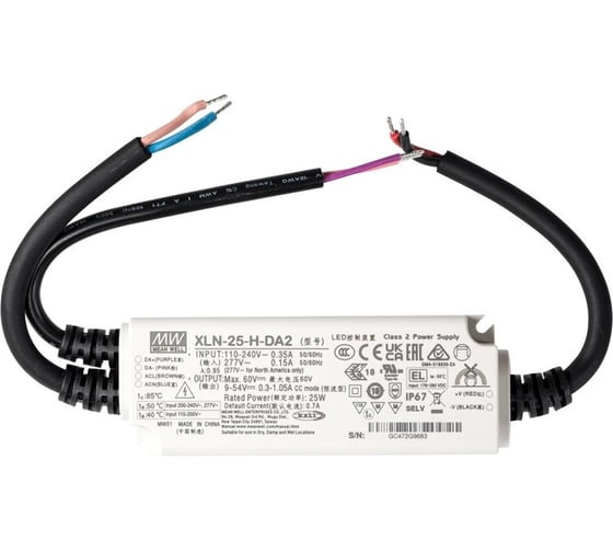 LED-драйвер Mean Well AC-DC XLN-25-H-DA2 Т03757177 1