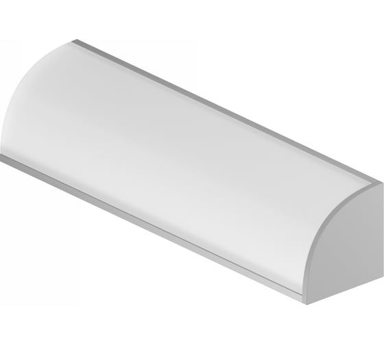 Комплект профиля для светодиодной ленты Geniled угловой 16x16x2000 М20 с заглушками и полукруглым рассеивателем (3шт) 12139_ch_3 1