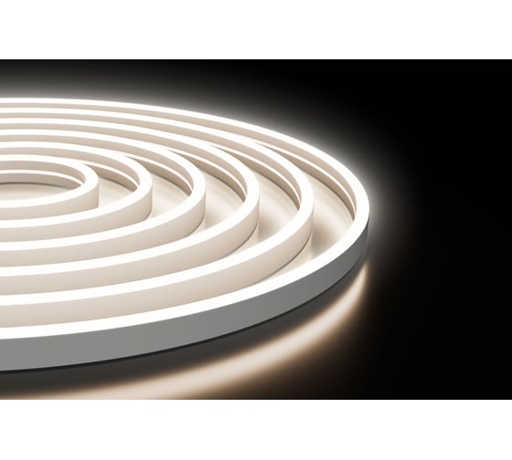 Светодиодный неон Apeyron 24В, 10Вт/м, 400Лм/м, 4000К smd 2835 120д/м, PCB 8мм, 6х12мм, 5м, IP65 / 1 17-301 1