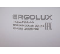Светодиодная лампа Ergolux LED-HW-50W-E40-6K серия PRO 50Вт E27/E40 6500К 150-260В 14329