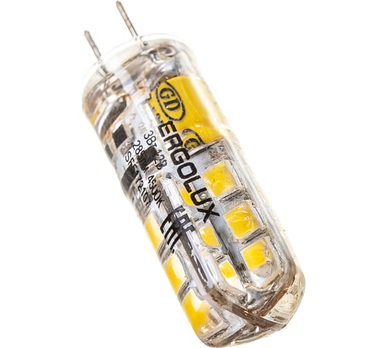 Светодиодная лампа Ergolux LED-JC-3W-G4-4K 3Вт G4 4500К 12В 14346
