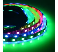 Комплект цифровой светодиодной ленты Apeyron 12В, 14,4Вт/м, smd5050, 60д/м, IP20, подложка 10мм/черный, 2м, rgb 81ЦЛ