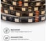Комплект цифровой светодиодной ленты Apeyron 12В, 14,4Вт/м, smd5050, 60д/м, IP20, подложка 10мм/черный, 2м, rgb 81ЦЛ 5