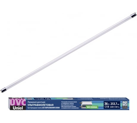 Ультрафиолетовая бактерицидная лампа Uniel UVCB/G13/CL EFL-T8-36 UL-00007278
