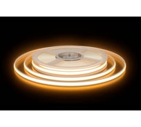 Светодиодная лента Apeyron Free Cut 24В, 10 Вт/м, 600 лм/м, 3000К, COB, 528д/м, IP67, 5м, подложка 8 00-407