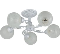 Люстра Schaffner Emilio 4710-5, цвет белый/серебро, 200 Вт Emilio 4710-5 WH+SL