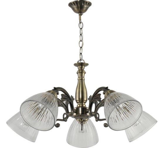 Люстра Schaffner Folla 4375-5, цвет бронзовый, 200 Вт Folla 4375-5 AB 1