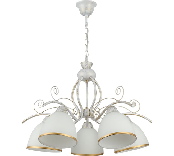 Люстра Schaffner Cadarzo 4650-5, цвет хром/золото, 200 Вт Cadarzo 4650-5 WH+GD 1