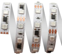 Комплект цифровой светодиодной ленты Apeyron 12В, 14,4Вт/м, smd5050, 60д/м, IP20, подложка 10мм/белый, 2м, rgb/ 80ЦЛ