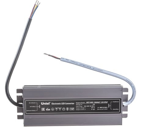 Блок питания Uniel 100A67 12V IP67 UET-VAF UL-00007576