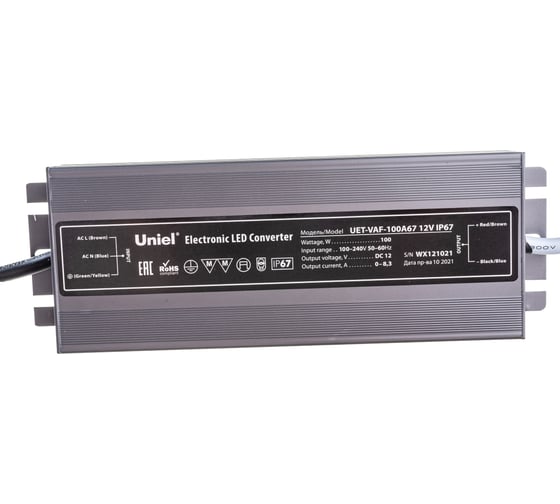 Блок питания Uniel 100A67 12V IP67 UET-VAF UL-00007576