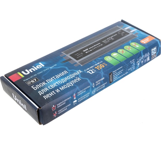 Блок питания Uniel 150A67 12V IP67 2 выхода UET-VAF UL-00007577