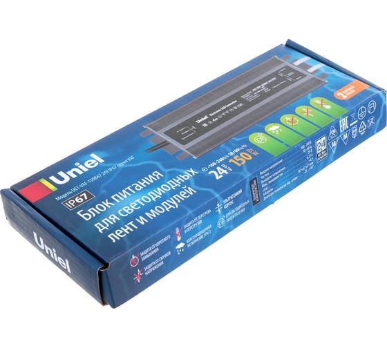 Блок питания Uniel 150B67 24V IP67 2 выхода UET-VAF UL-00007578