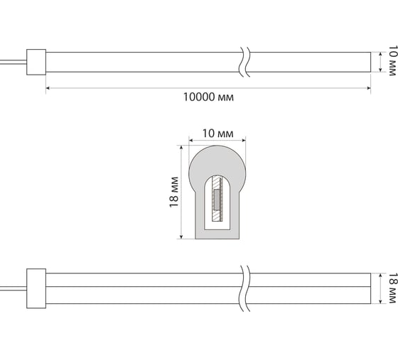 Светодиодная лента Uniel 10M/RGB/1.5M IP67 RRP100C01 ULS-N22 UL-00006688