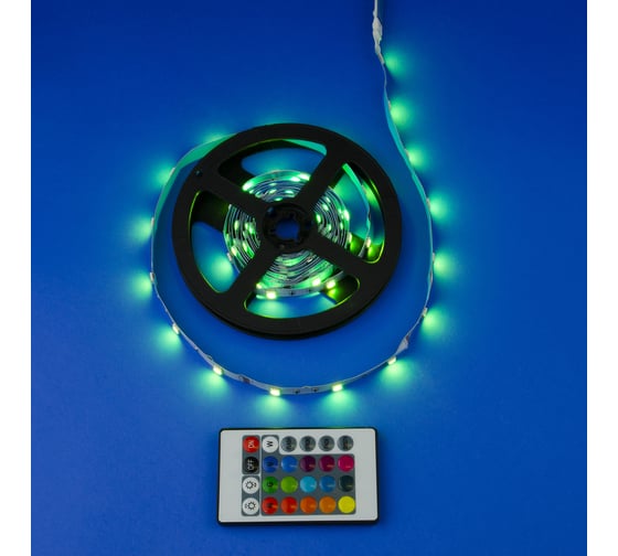 Светодиодная лента Uniel 3M/RGB/1.5M/USB/RC IP20 RUA02C24 блистер ULS-U12 UL-00007534
