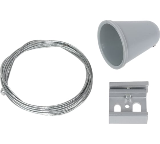Набор для подвесного монтажа трехфазных шинопроводов Uniel SILVER 1 POLYBAG UFB-H41 9734