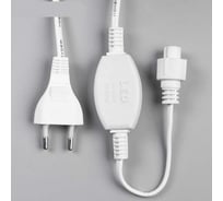 Шнур питания для гирлянд Luazon Занавес до 8000 LED, 220В, Н.Б. 2W, для RGB, фикс, мерцание, 90см 1080323