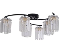 Люстра Schaffner Revista 4130-6, цвет черный/хром, 360 Вт Revista 4130-6 BK+CR