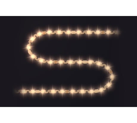 Светодиодная лента Apeyron 24В, 8Вт/м, smd2835, 60д/м, IP20, 700Лм/м, подложка S-типа 6мм, 5м, теплый белый 00-349