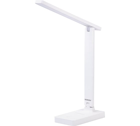 Настольная лампа светильник беспроводная SONNEN PT-101, USB, LED, 2 Вт, 3 режима, белый, 238776 1