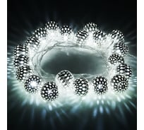 Гирлянда нить Eurosvet 400-003 хром-белый с эффектом мерцания a049834