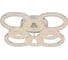 Люстра Schaffner Uscita 2670-4+4 цвет белый 208 Вт WH IR 3
