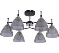 Люстра Schaffner Forbici 4215-6, цвет черный/хром, 360 Вт Forbici 4215-6 BK+CR