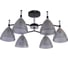 Люстра Schaffner Forbici 4215-6, цвет черный/хром, 360 Вт Forbici 4215-6 BK+CR 1
