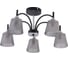 Люстра Schaffner Midita 4395-5, цвет черный/хром, 200 Вт Midita 4395-5 BR+CR 1
