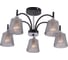 Люстра Schaffner Midita 4395-5, цвет черный/хром, 200 Вт Midita 4395-5 BR+CR 2