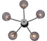 Люстра Schaffner Midita 4395-5, цвет черный/хром, 200 Вт Midita 4395-5 BR+CR 3