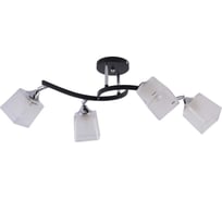Люстра Schaffner Quota 4135-4, цвет черный/хром, 240 Вт Quota 4135-4 BK+CR