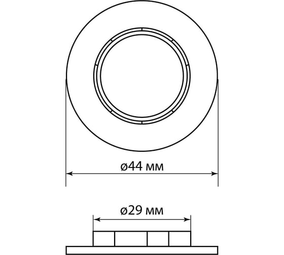 Кольцо для патрона TDM ELECTRIC Е14, термостойкий пластик, белый, Б/Н SQ0335-0165