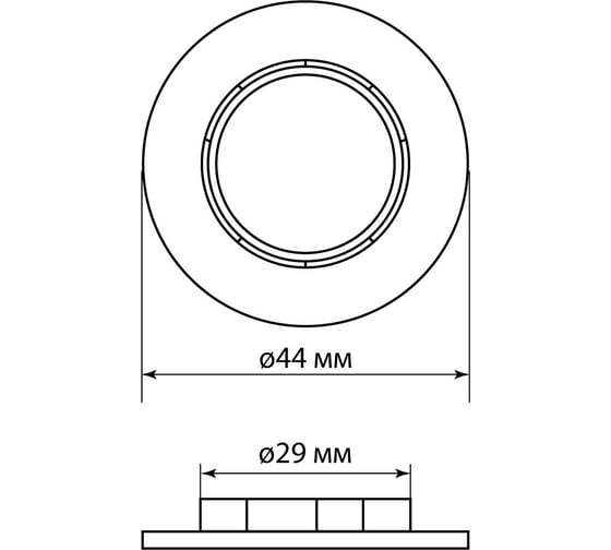 Кольцо для патрона TDM Е14, термостойкий пластик, черный, SQ0335-0169